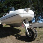 Sealegs - Gamme plaisance blanc avec Etec 90cv - roue avant