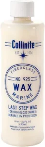 Cire liquide Collinite n°925 Fiberglass Boat Wax pour protéger le gelcoat d'un bateau contre les UV et l'oxydation