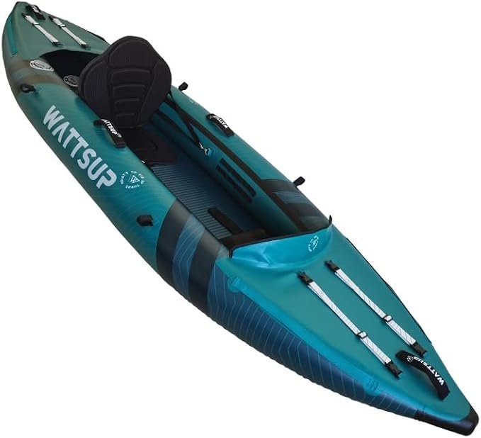 Vue de profil du kayak gonflable WattsUp COD 1 place