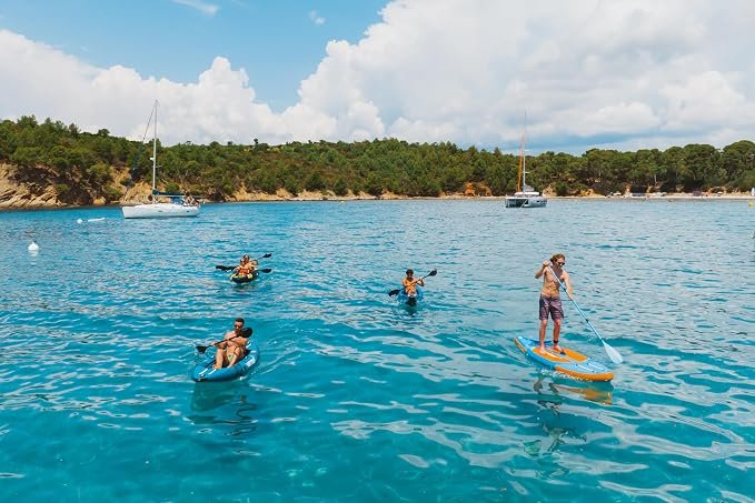 Kayak gonflable WattsUp Torpedo 2 places sur la plage