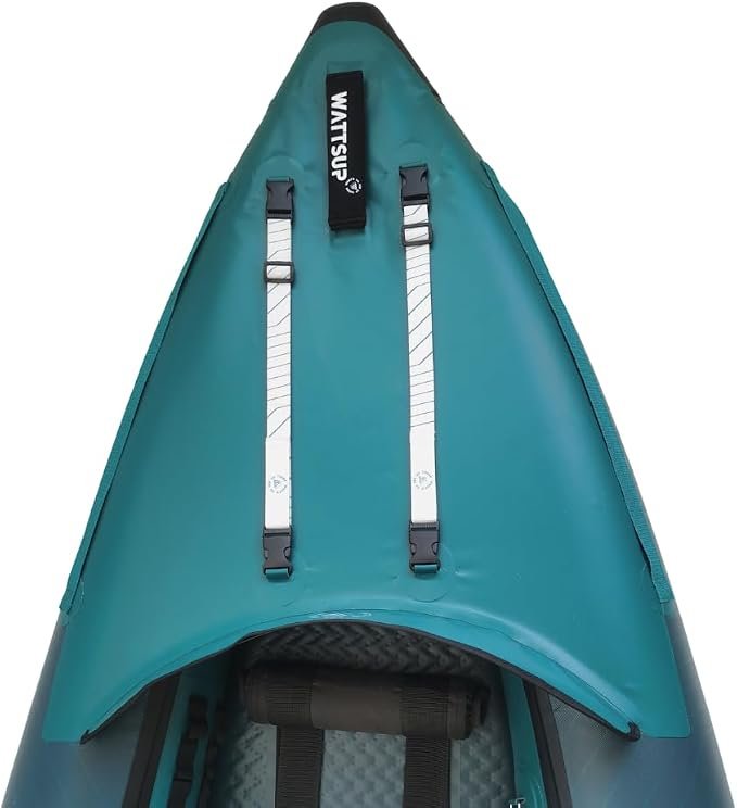 Avant du kayak gonflable WattsUp COD 3 places avec sangles de chargement