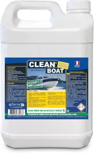 Nettoyant multi-usage Clean Boat biodégradable pour bateau : pont, gelcoat, PVC, sellerie, teck et inox